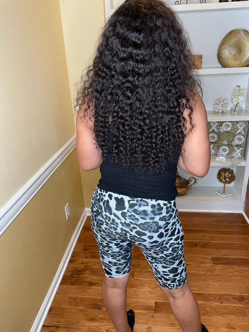 Gotta have it - biker shorts leopard (Grey/Black)