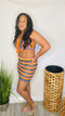 Sunset Dreams - Multicolor crochet skirt set