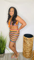 Sunset Dreams - Multicolor crochet skirt set