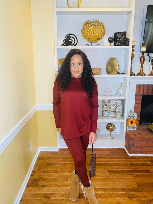 Everyday Essential two piece set (dark rust)