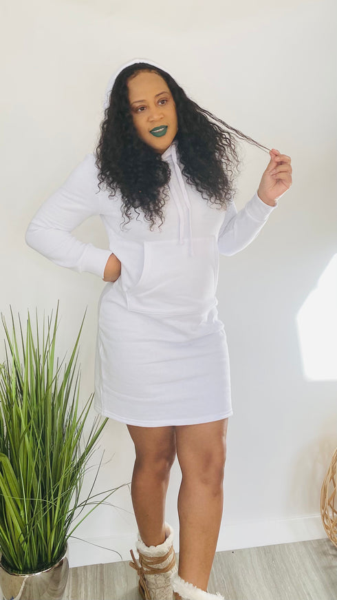 She Fly - white midi dress