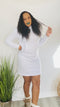 She Fly - white midi dress