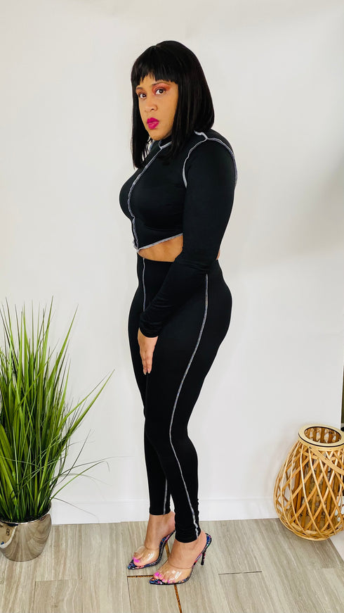 Harmony -black two piece set