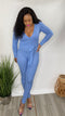The One | long sleeve jumpsuit (Denim Blue)