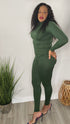 Take Your Time | two piece legging set (olive)