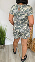Summer Fridays - green camouflage romper