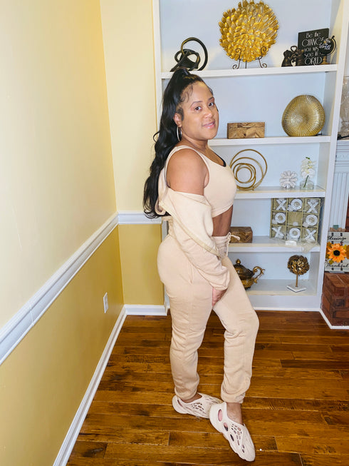 Weekend trip jogger set (taupe)