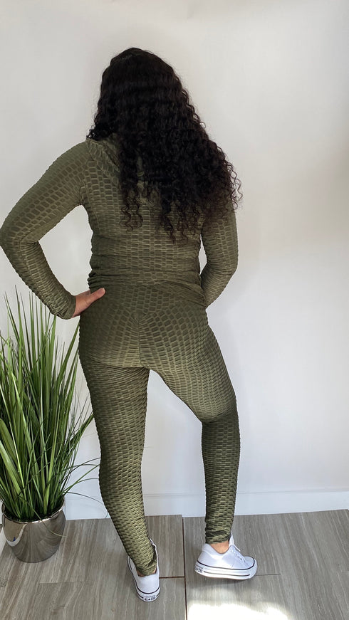 Places to Be|3 piece Brazilian tracksuit set-olive