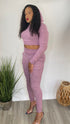 Adore Me pink sweatsuit