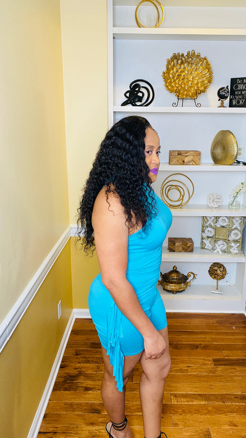 New attitude| mock neck biker short set -(jade)