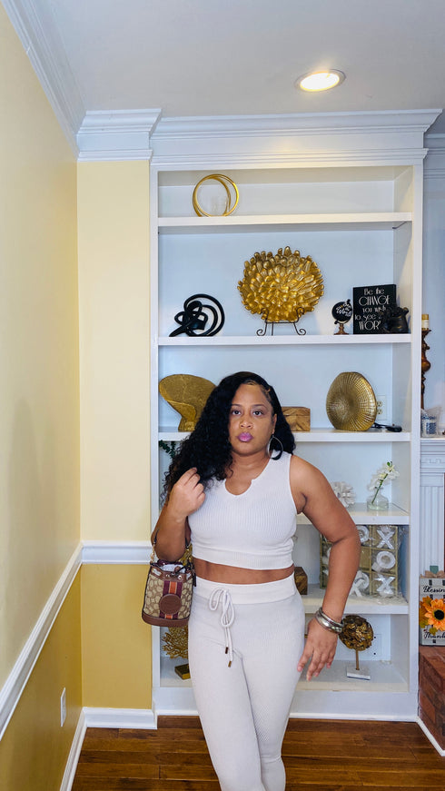 Tell me about it- two piece set (latte)