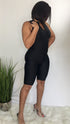 Haute Look | black bodycon romper