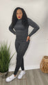 Take Your Time | two piece legging set (charcoal)
