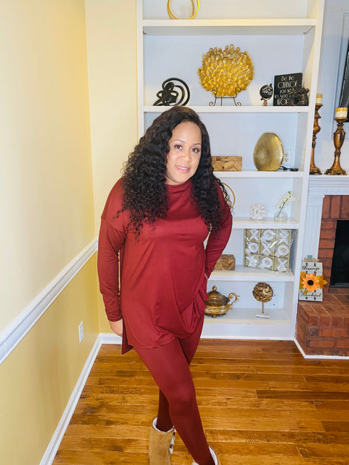 Everyday Essential two piece set (dark rust)