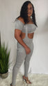 Camera Ready |two piece jumpsuit (grey)