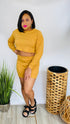 Kiss and Tell | 2 piece crop top short set (Camel)