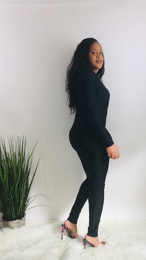 Calling the Shots | black jumpsuit
