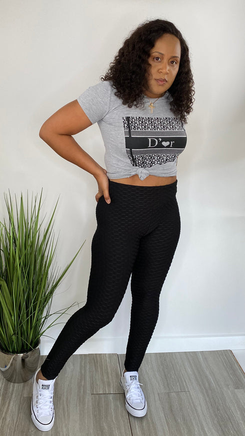 D’or Love | fitted t-shirts (grey)