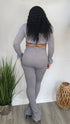 Know the Vibes | grey two piece set
