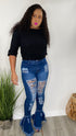 Girl Bye | flare jeans