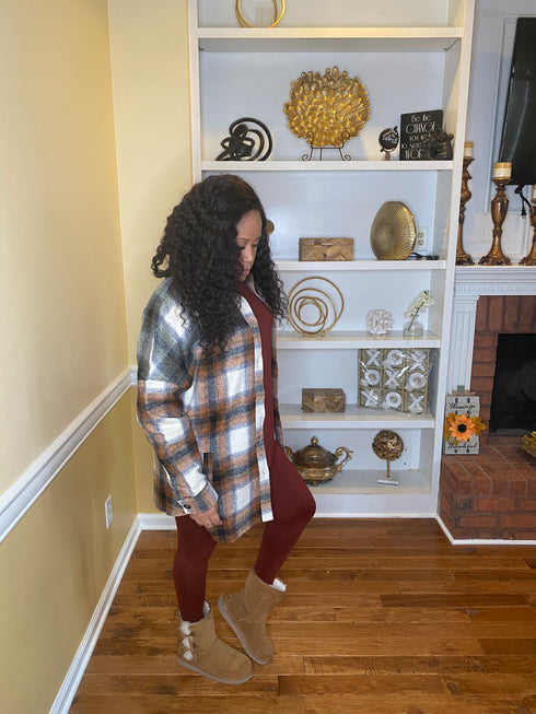 Oversized plaid Shacket