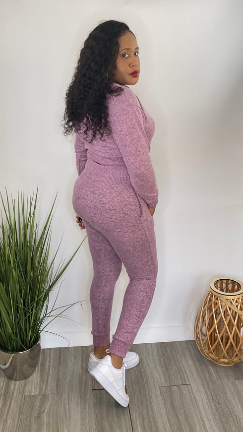 Adore Me pink sweatsuit
