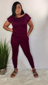 Simply Chic | Jumpsuit (burgundy)
