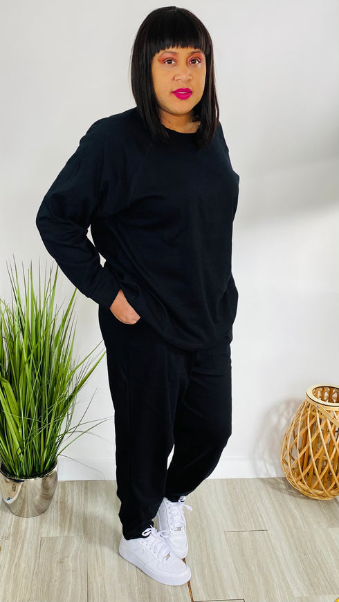 Lounge Day Plus | black tracksuit