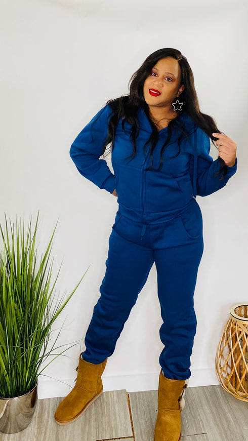 Weekend Favorite - blue Basic Sweatsuit