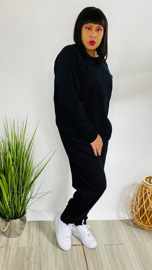 Lounge Day Plus | black tracksuit