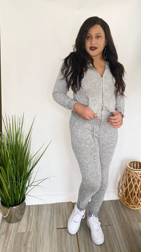 Run The World Plus| grey tracksuit