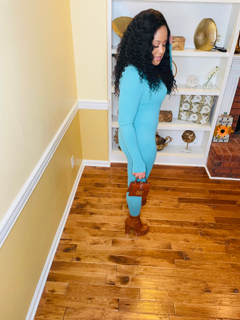 All She Needs - blue jumpsuit (sea blue)