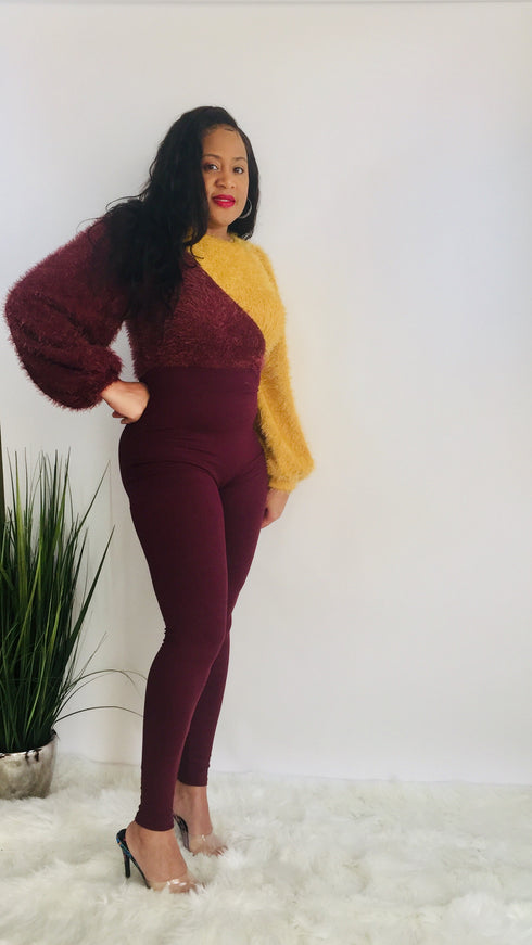 Fuzz What They Heard |long sleeve jumpsuit