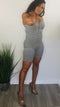 Apple of My Eye grey romper