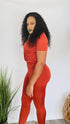 Everyday Chill - rust two piece legging set