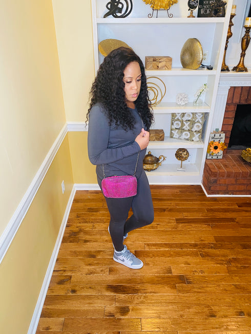 Everyday Essential - two piece legging set ash grey