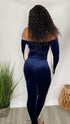 Hourglass - blue jumpsuit (Navy Blue)