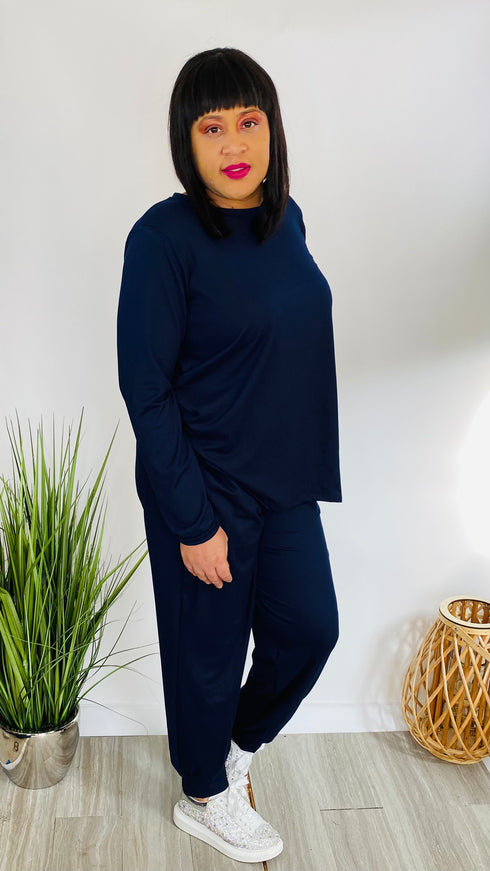 Casual Slay Plus - blue tracksuit