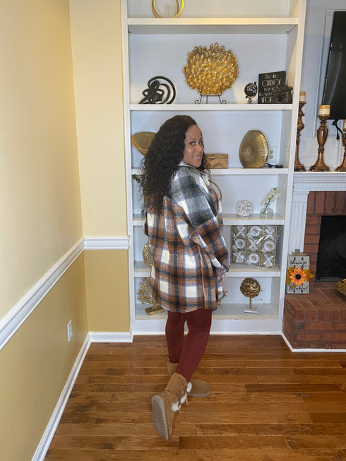 Oversized plaid Shacket