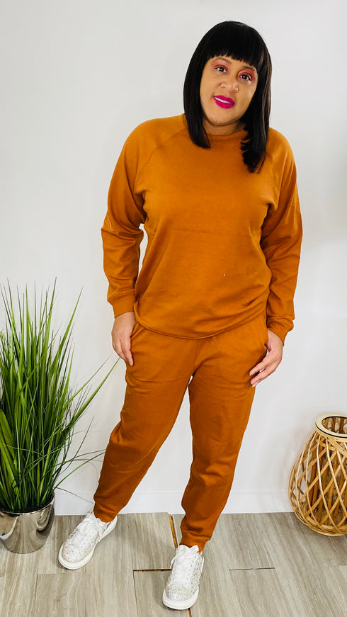 Lounge Day | sweatsuit set (Almond)