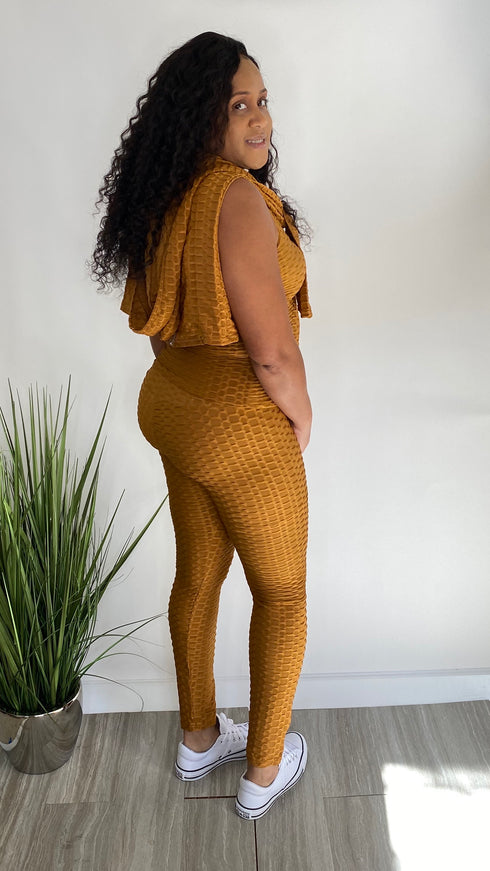 Places to Be |3 piece Brazilian track set-mustard