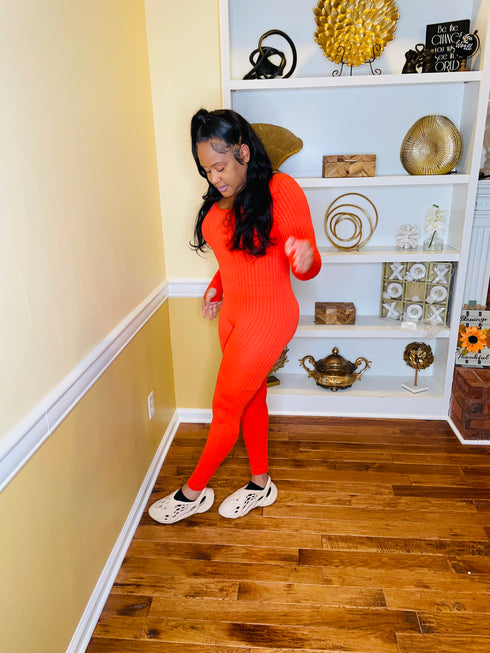 All She Needs - orange jumpsuit (pumpkin)