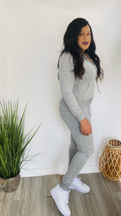 Run The World Plus| grey tracksuit