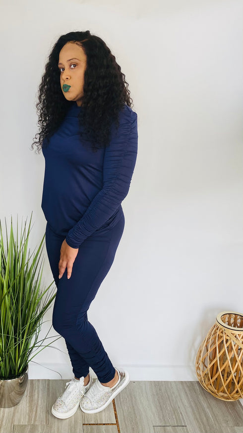 Admire Me navy blue pants set | A Dose of Style