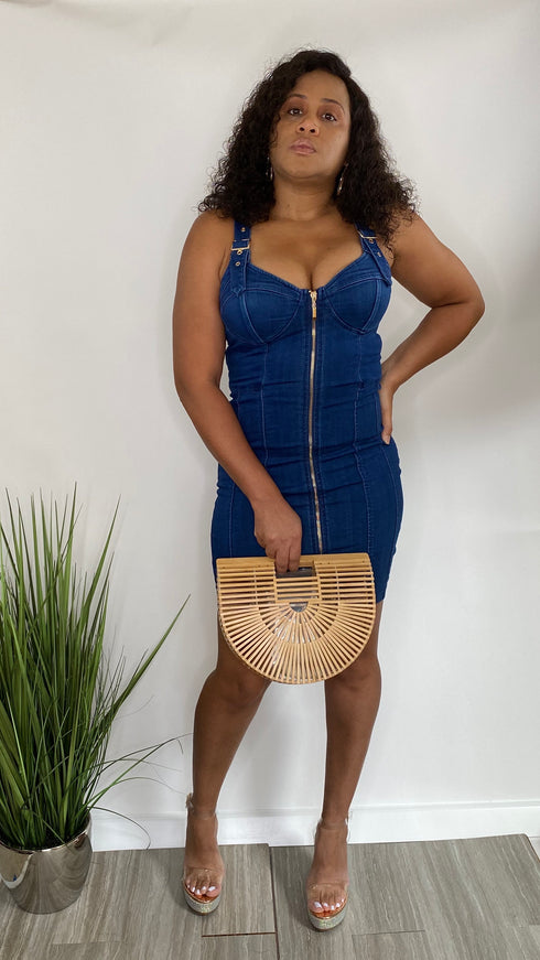 Denim Doll | body con dress