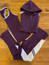 Three Piece Tracksuit Set|Back on Track-Purple