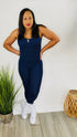 Go Figure | blue jumpsuit