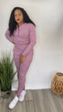 Adore Me pink sweatsuit