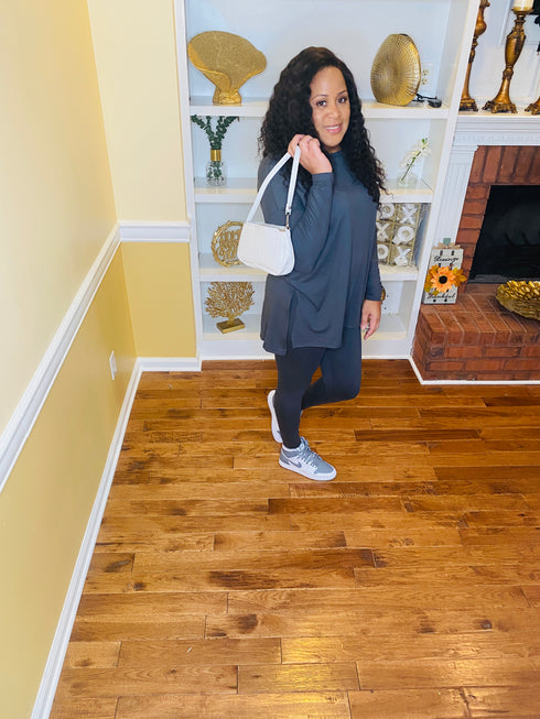 Everyday Essential - two piece legging set ash grey