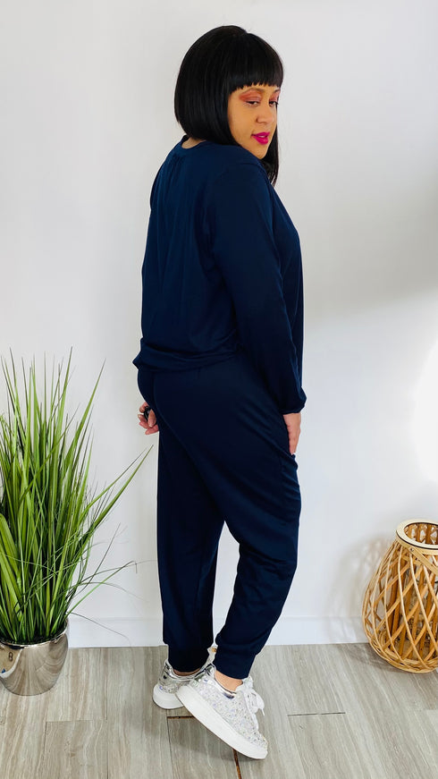 Casual Slay Plus - blue tracksuit